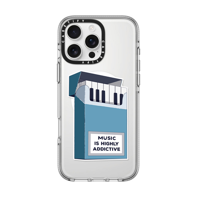 Iconeo x CASETiFY iPhone 16 Pro Max ケース Quote,Surrealism クリア クリア ケース MagSafe対応 Music is highly addictive Father's Day Iconeo x CASETiFY iPhone 16 Pro Max ケース Quote,Surrealism クリア クリア ケース MagSafe対応 Music is highly addictive Father's Day