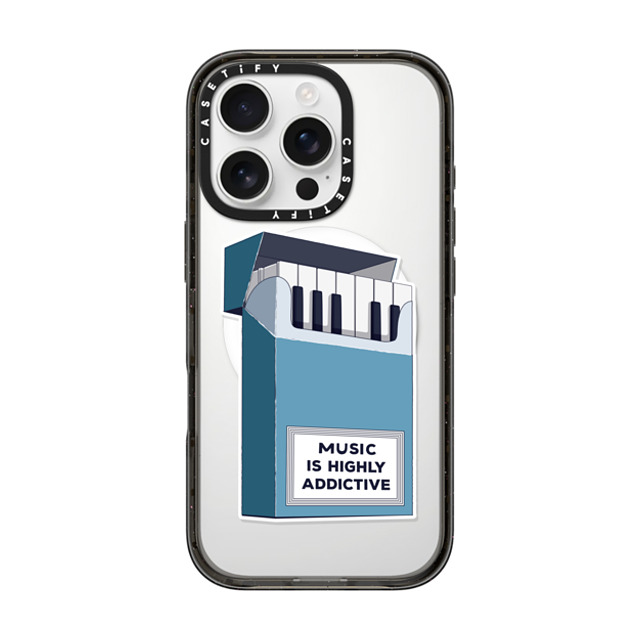 Iconeo x CASETiFY iPhone 16 Pro ケース Quote,Surrealism ブラック インパクトケース MagSafe対応 Music is highly addictive Father's Day Iconeo x CASETiFY iPhone 16 Pro ケース Quote,Surrealism ブラック インパクトケース MagSafe対応 Music is highly addictive Father's Day