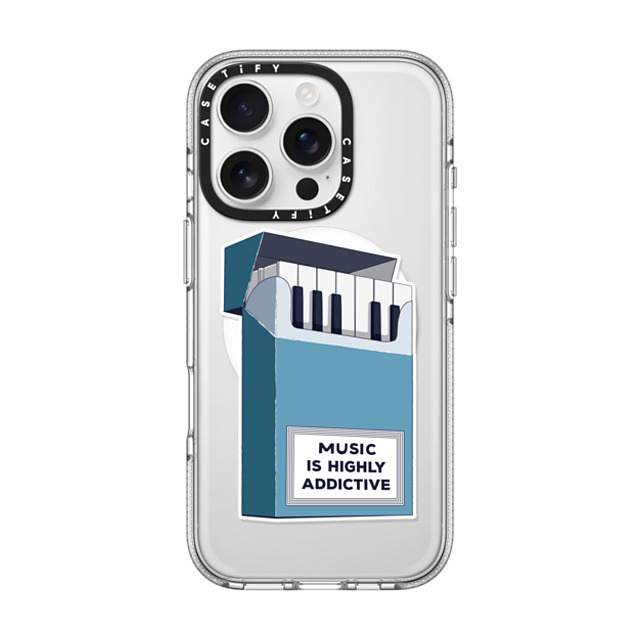 Iconeo x CASETiFY iPhone 16 Pro ケース Quote,Surrealism クリア クリア ケース MagSafe対応 Music is highly addictive Father's Day Iconeo x CASETiFY iPhone 16 Pro ケース Quote,Surrealism クリア クリア ケース MagSafe対応 Music is highly addictive Father's Day