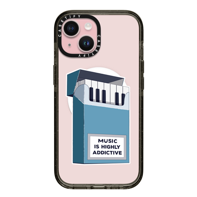 Iconeo x CASETiFY iPhone 15 ケース Quote,Surrealism ブラック インパクトケース MagSafe対応 Music is highly addictive Father's Day Iconeo x CASETiFY iPhone 15 ケース Quote,Surrealism ブラック インパクトケース MagSafe対応 Music is highly addictive Father's Day