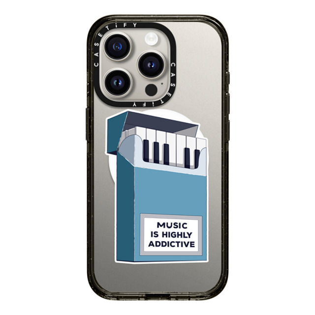 Iconeo x CASETiFY iPhone 15 Pro ケース Quote,Surrealism ブラック インパクトケース MagSafe対応 Music is highly addictive Father's Day Iconeo x CASETiFY iPhone 15 Pro ケース Quote,Surrealism ブラック インパクトケース MagSafe対応 Music is highly addictive Father's Day