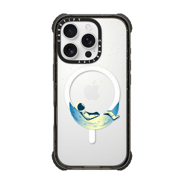 Iconeo x CASETiFY iPhone 16 Pro ケース Space,Surrealism ブラック ウルトラ インパクトケース MagSafe 対応 Astronaut in Moon Hammock Father's Day Iconeo x CASETiFY iPhone 16 Pro ケース Space,Surrealism ブラック ウルトラ インパクトケース MagSafe 対応 Astronaut in Moon Hammock Father's Day