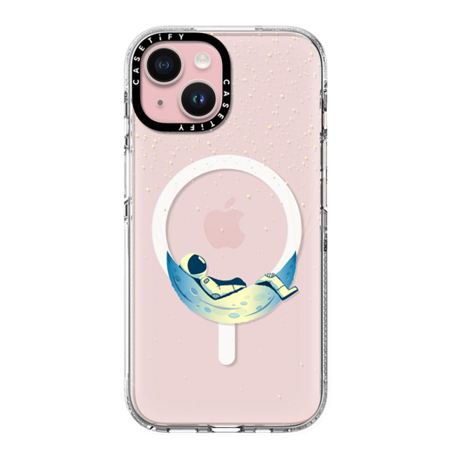 Iconeo x CASETiFY iPhone 15 ケース Space,Surrealism クリア クリア ケース MagSafe対応 Astronaut in Moon Hammock Father's Day Iconeo x CASETiFY iPhone 15 ケース Space,Surrealism クリア クリア ケース MagSafe対応 Astronaut in Moon Hammock Father's Day