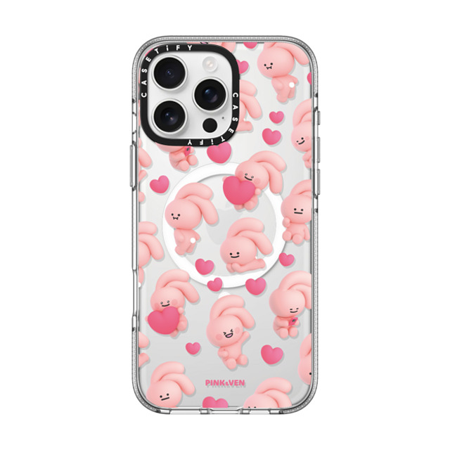 Pink & Ven x CASETiFY iPhone 16 Pro Max Case Sticker,Cartoon クリア クリア ケース MagSafe対応 PINK STICKER Mother's Day Pink & Ven x CASETiFY iPhone 16 Pro Max Case Sticker,Cartoon クリア クリア ケース MagSafe対応 PINK STICKER Mother's Day