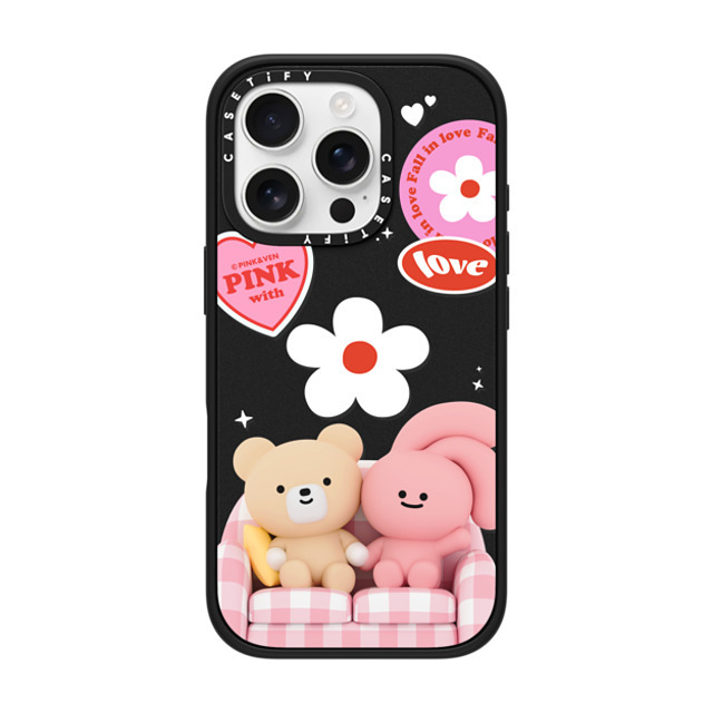 Pink & Ven x CASETiFY iPhone 16 Pro Case Matte Black Impact Case TOGETHER Pink & Ven x CASETiFY iPhone 16 Pro Case Matte Black Impact Case TOGETHER