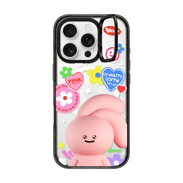 Pink & Ven x CASETiFY iPhone 16 Pro Case Bunny,Animal Black インパクトリングスタンドケース MagSafe対応 LOVE FANTASY Father's Day Pink & Ven x CASETiFY iPhone 16 Pro Case Bunny,Animal Black インパクトリングスタンドケース MagSafe対応 LOVE FANTASY Father's Day