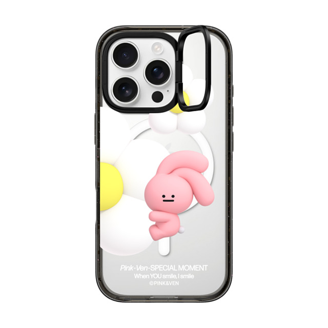 Pink & Ven x CASETiFY iPhone 16 Pro Case Cartoon,Couple Black インパクトリングスタンドケース MagSafe対応 PINK FLOWER Mother's Day Pink & Ven x CASETiFY iPhone 16 Pro Case Cartoon,Couple Black インパクトリングスタンドケース MagSafe対応 PINK FLOWER Mother's Day