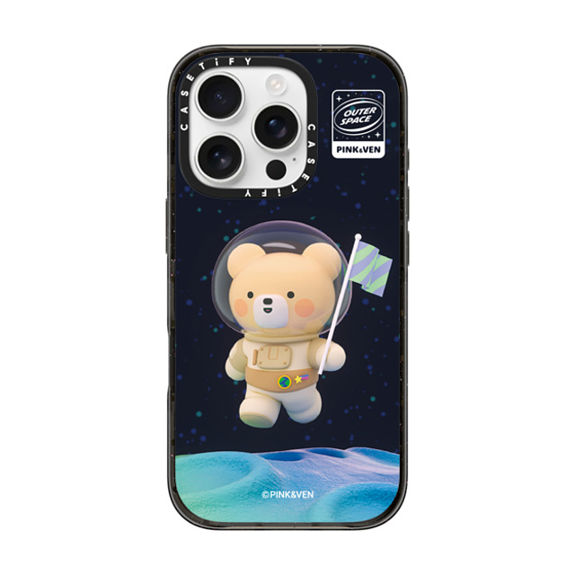 Pink & Ven x CASETiFY iPhone 16 Pro Case Space,Cartoon Black Impact Case SPACE VEN Mother's Day Pink & Ven x CASETiFY iPhone 16 Pro Case Space,Cartoon Black Impact Case SPACE VEN Mother's Day