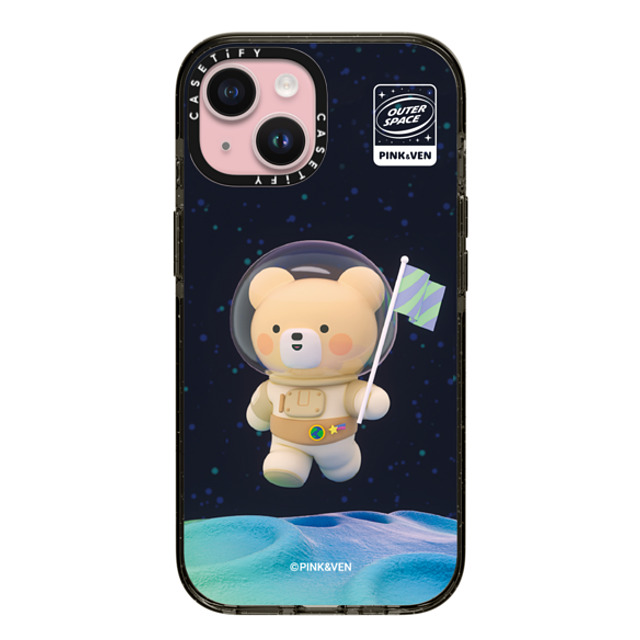 Pink & Ven x CASETiFY iPhone 15 Case Space,Cartoon Black Impact Case MagSafe Compatible SPACE VEN Back to School Pink & Ven x CASETiFY iPhone 15 Case Space,Cartoon Black Impact Case MagSafe Compatible SPACE VEN Back to School