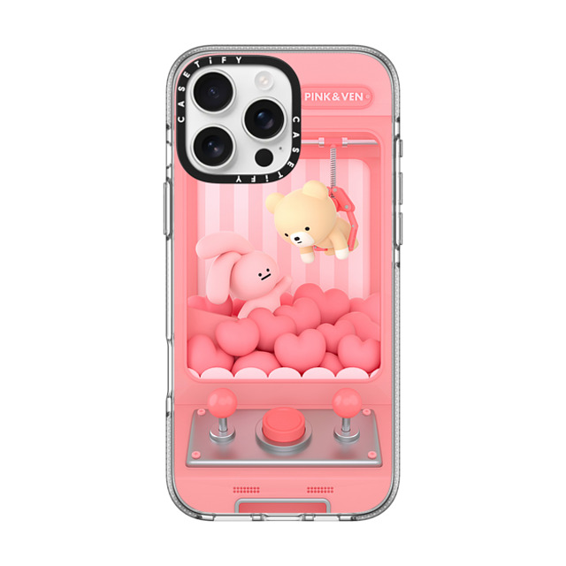 Pink & Ven x CASETiFY iPhone 16 Pro Max Case Heart,Bunny Clear Clear Case MagSafe Compatible PINK & VEN Love Catcher Father's Day Pink & Ven x CASETiFY iPhone 16 Pro Max Case Heart,Bunny Clear Clear Case MagSafe Compatible PINK & VEN Love Catcher Father's Day