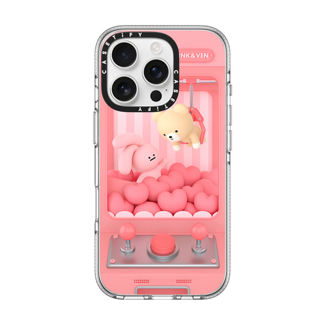 Pink & Ven x CASETiFY iPhone 16 Pro Case Heart,Bunny Clear Clear Case MagSafe Compatible PINK & VEN Love Catcher Father's Day Pink & Ven x CASETiFY iPhone 16 Pro Case Heart,Bunny Clear Clear Case MagSafe Compatible PINK & VEN Love Catcher Father's Day