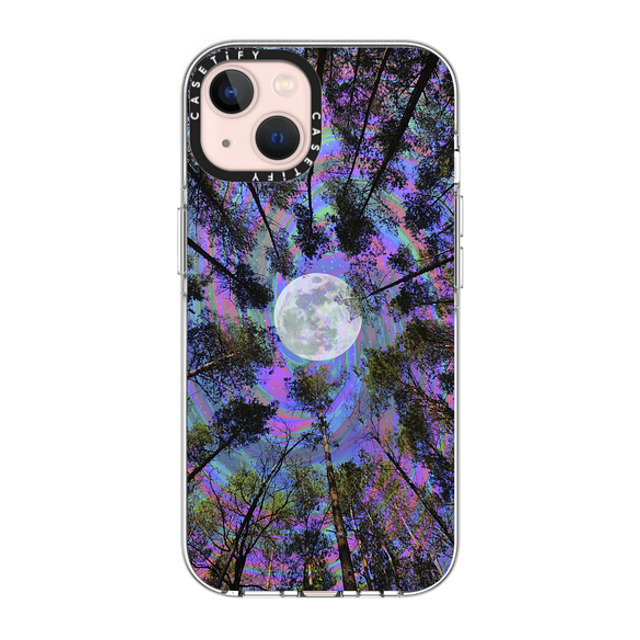 Cajucart x CASETiFY iPhone 13 ケース クリア クリア ケース MagSafe対応 Moon Swirl