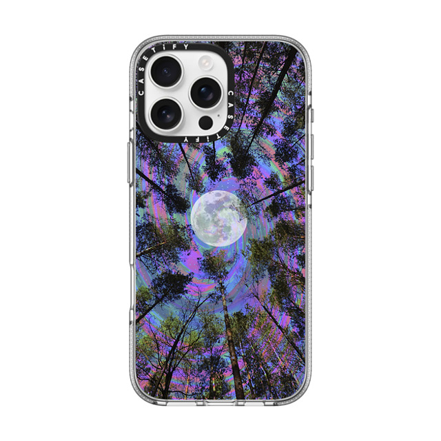 Cajucart x CASETiFY iPhone 16 Pro Max ケース クリア クリア ケース MagSafe対応 Moon Swirl