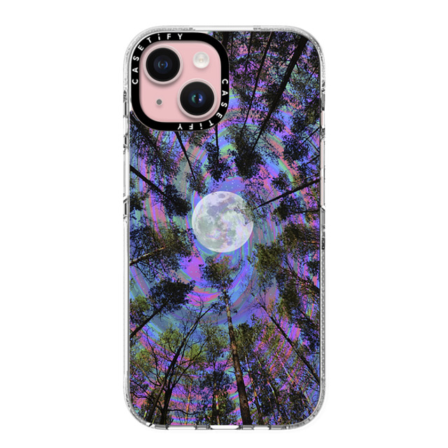 Cajucart x CASETiFY iPhone 15 ケース クリア クリア ケース MagSafe対応 Moon Swirl