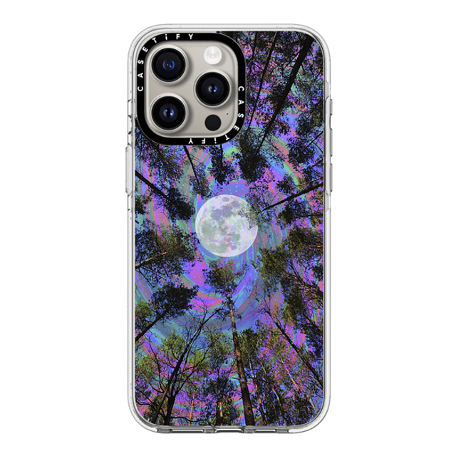 Cajucart x CASETiFY iPhone 15 Pro Max ケース クリア クリア ケース MagSafe対応 Moon Swirl