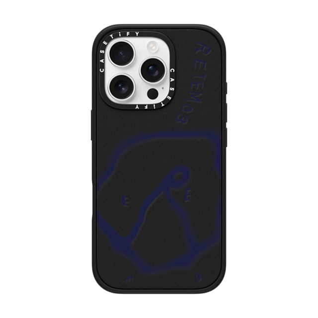 CASETiFY iPhone 16 Pro ケース マットブラック インパクトケース MagSafe対応 RETEM03 Glitch Purple Logo Case terry sun Father's Day CASETiFY iPhone 16 Pro ケース マットブラック インパクトケース MagSafe対応 RETEM03 Glitch Purple Logo Case terry sun Father's Day