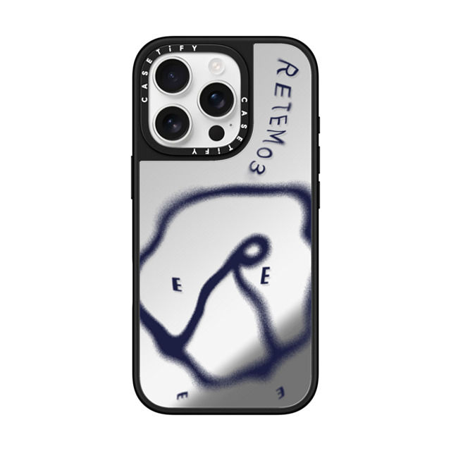 CASETiFY iPhone 16 Pro ケース Silver on Black ミラーケース MagSafe対応 RETEM03 Glitch Purple Logo Case terry sun Father's Day CASETiFY iPhone 16 Pro ケース Silver on Black ミラーケース MagSafe対応 RETEM03 Glitch Purple Logo Case terry sun Father's Day