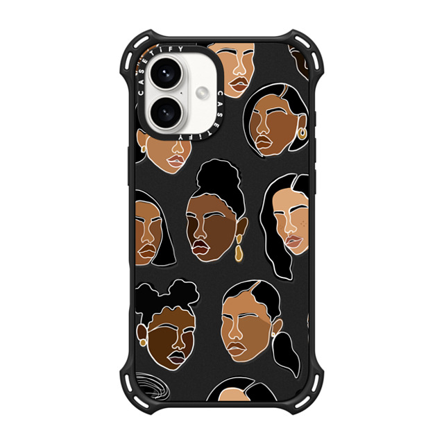 designlovefest x CASETiFY iPhone 16 Plus ケース マットブラック バウンスケース GIRLS by Bria Nicole