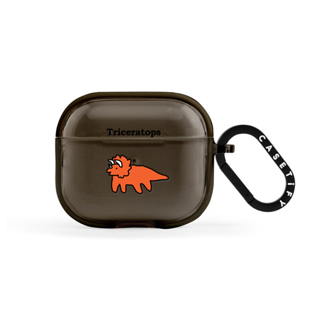 JOGUMAN x CASETiFY AirPods(第3世代) Dinosaur,Animal Black インパクトケース Triceratops Back to School JOGUMAN x CASETiFY AirPods(第3世代) Dinosaur,Animal Black インパクトケース Triceratops Back to School