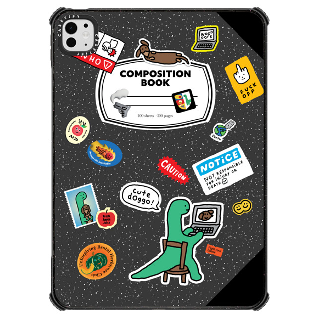 JOGUMAN x CASETiFY iPad Pro 11 (M4) ブラック iPad インパクト ケース Brachio Composition Book