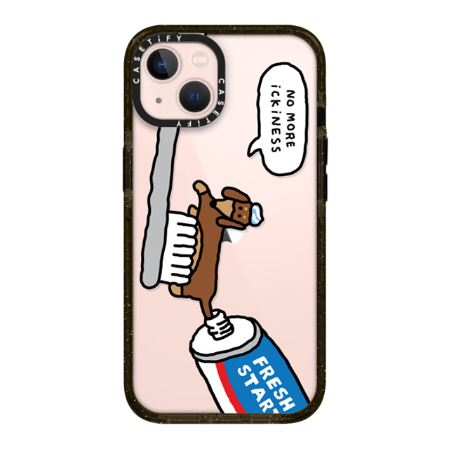 JOGUMAN x CASETiFY iPhone 13 ケース ブラック インパクトケース Fresh start, Woody