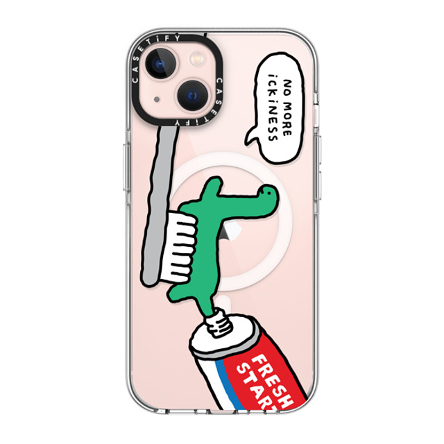 JOGUMAN x CASETiFY iPhone 13 ケース クリア クリア ケース MagSafe対応 Fresh start, Brachio