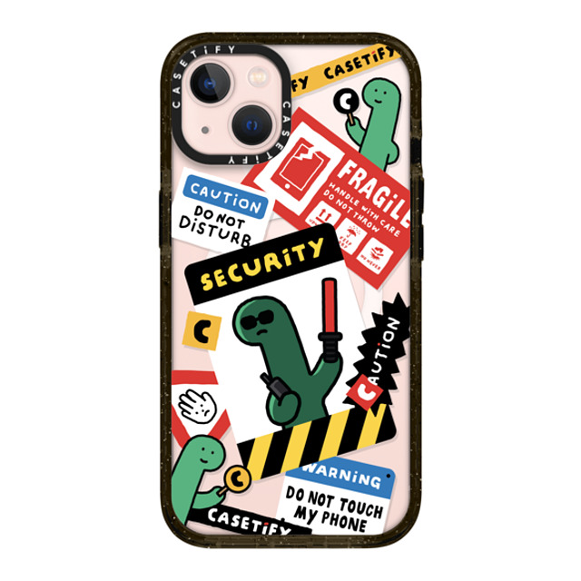 JOGUMAN x CASETiFY iPhone 13 ケース ブラック インパクトケース MagSafe対応 Do not disturb