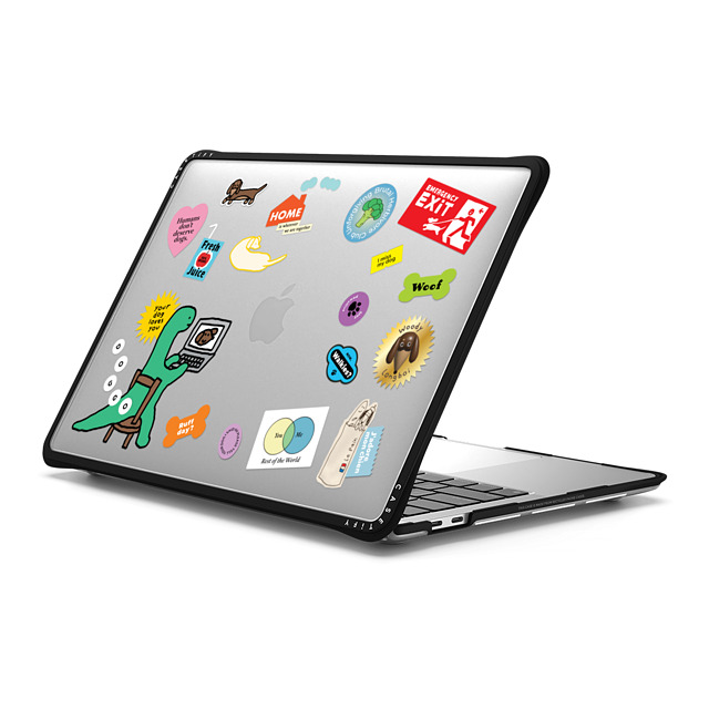 JOGUMAN x CASETiFY MacBook Pro 13-inch (M1 / M2 / Intel) Sticker,Dog ブラック インパクト ケース I miss my dog Father's Day JOGUMAN x CASETiFY MacBook Pro 13-inch (M1 / M2 / Intel) Sticker,Dog ブラック インパクト ケース I miss my dog Father's Day