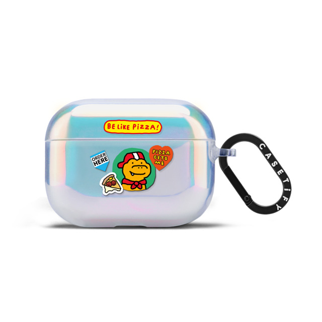 JOGUMAN x CASETiFY AirPods Pro Sticker,Dinosaur オーロラ (レインボー) コンパクト ケース Cutest Pizza Boy Mother's Day JOGUMAN x CASETiFY AirPods Pro Sticker,Dinosaur オーロラ (レインボー) コンパクト ケース Cutest Pizza Boy Mother's Day