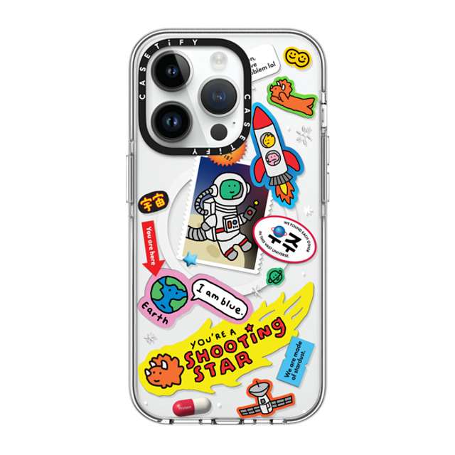 JOGUMAN x CASETiFY iPhone 14 Pro ケース クリア クリア ケース MagSafe対応 Joguman Studio's Galaxy