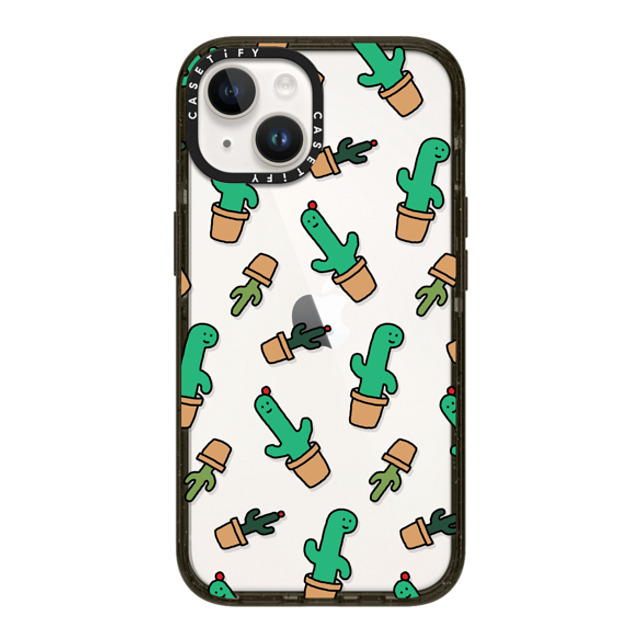 JOGUMAN x CASETiFY iPhone 14 ケース ブラック インパクトケース Cactus Brachio