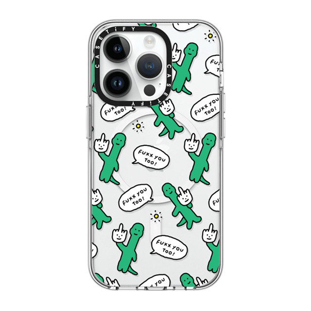 JOGUMAN x CASETiFY iPhone 14 Pro ケース クリア クリア ケース MagSafe対応 Talk to the hand