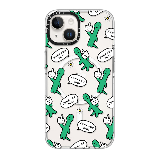 JOGUMAN x CASETiFY iPhone 14 ケース クリア クリア ケース MagSafe対応 Talk to the hand