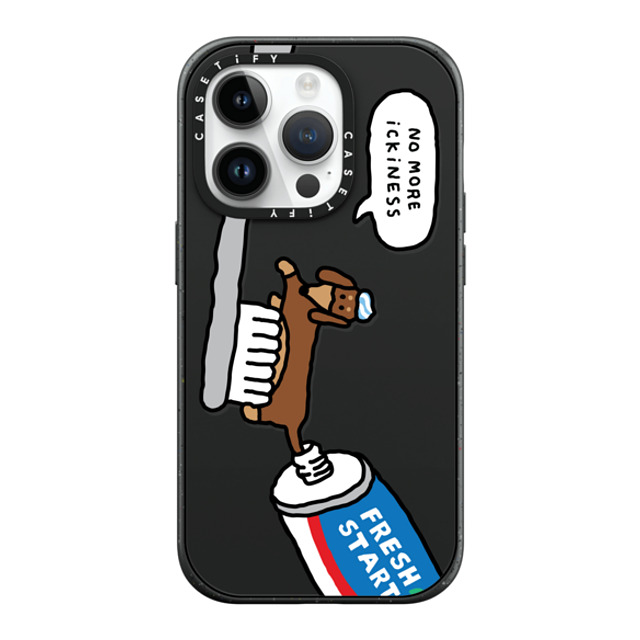 JOGUMAN x CASETiFY iPhone 14 Pro ケース マットブラック インパクトケース MagSafe対応 Fresh start, Woody