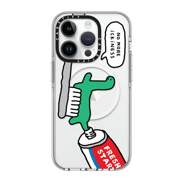 JOGUMAN x CASETiFY iPhone 14 Pro ケース クリア クリア ケース MagSafe対応 Fresh start, Brachio