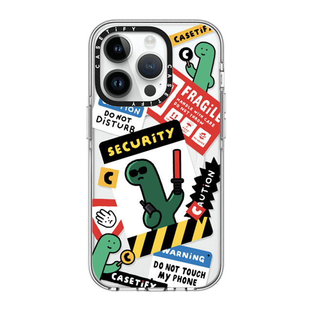 JOGUMAN x CASETiFY iPhone 14 Pro ケース クリア クリア ケース MagSafe対応 Do not disturb