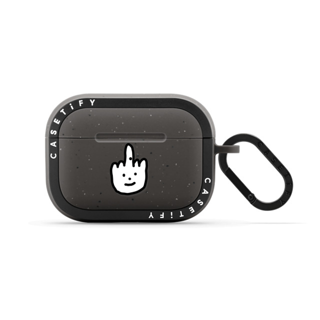 JOGUMAN x CASETiFY AirPods Pro 2 Animal,Cartoon Matte Charcoal バウンス ケース Talk to the Hand Father's Day JOGUMAN x CASETiFY AirPods Pro 2 Animal,Cartoon Matte Charcoal バウンス ケース Talk to the Hand Father's Day