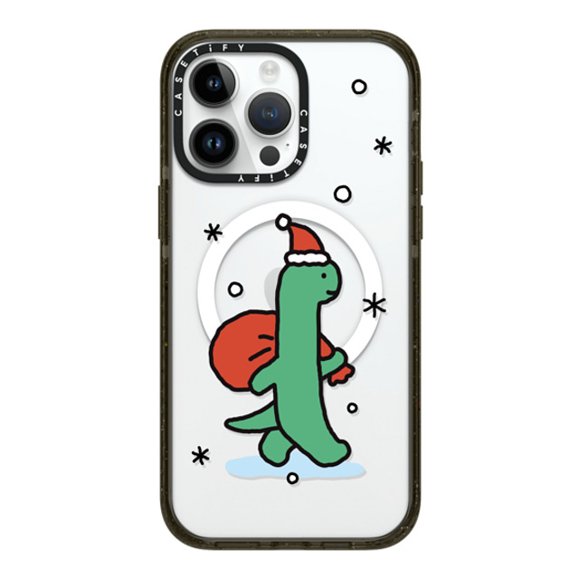 JOGUMAN x CASETiFY iPhone 14 Pro Max ケース ブラック インパクトケース MagSafe対応 Brachio becomes Santa