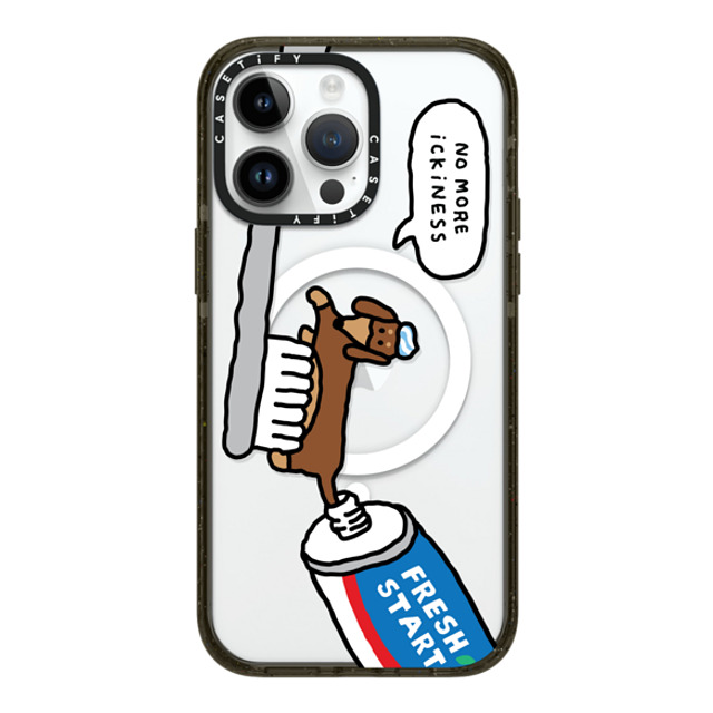 JOGUMAN x CASETiFY iPhone 14 Pro Max ケース ブラック インパクトケース MagSafe対応 Fresh start, Woody