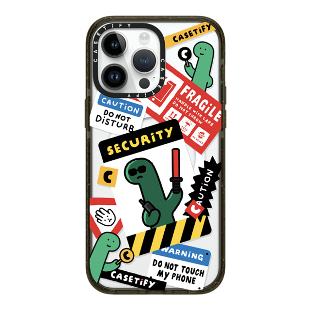 JOGUMAN x CASETiFY iPhone 14 Pro Max ケース ブラック インパクトケース MagSafe対応 Do not disturb