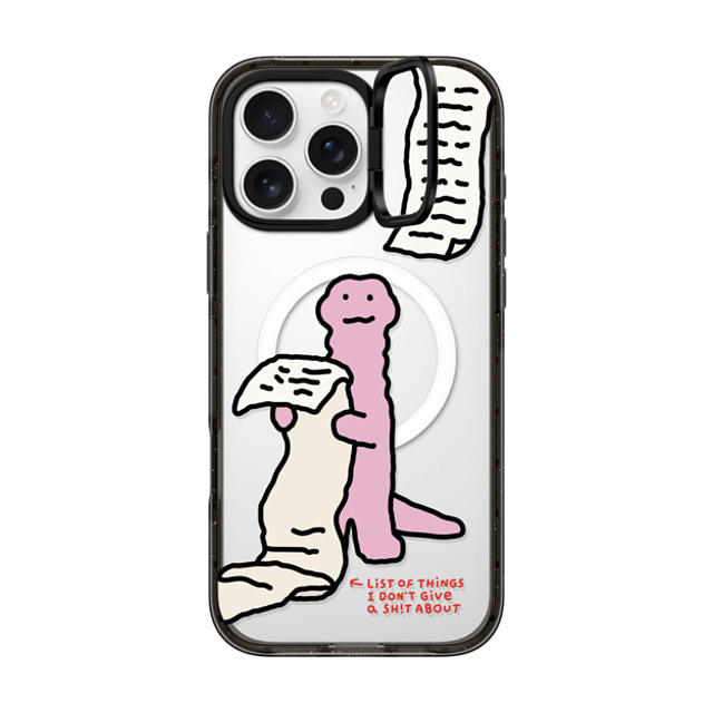 JOGUMAN x CASETiFY iPhone 16 Pro Max ケース Dinosaur,Animal ブラック インパクトリングスタンドケース MagSafe対応 A Very Long List Father's Day JOGUMAN x CASETiFY iPhone 16 Pro Max ケース Dinosaur,Animal ブラック インパクトリングスタンドケース MagSafe対応 A Very Long List Father's Day