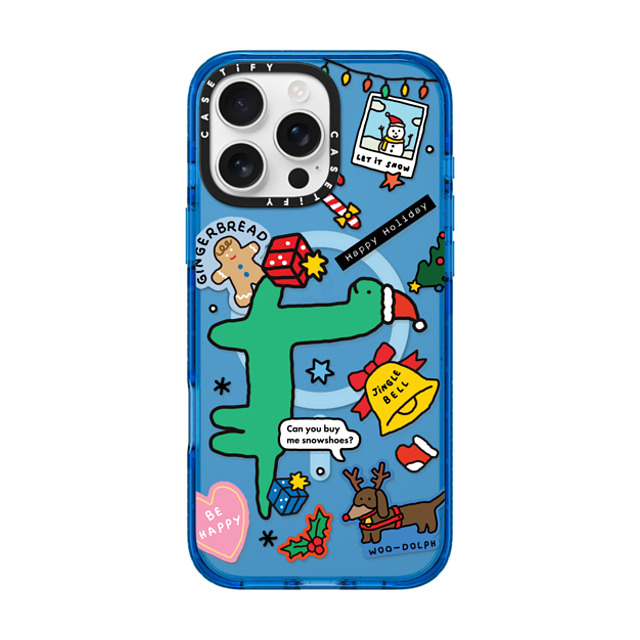 JOGUMAN x CASETiFY iPhone 16 Pro Max Case スカイブルー Impact Case MagSafe Compatible Brachio Holiday Sticker JOGUMAN x CASETiFY iPhone 16 Pro Max Case スカイブルー Impact Case MagSafe Compatible Brachio Holiday Sticker