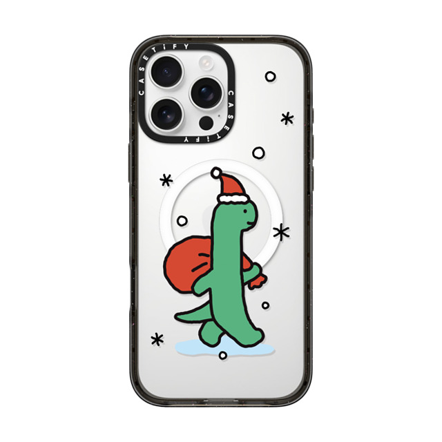 JOGUMAN x CASETiFY iPhone 16 Pro Max ケース ブラック インパクトケース MagSafe対応 Brachio becomes Santa