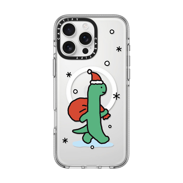 JOGUMAN x CASETiFY iPhone 16 Pro Max ケース クリア クリア ケース MagSafe対応 Brachio becomes Santa