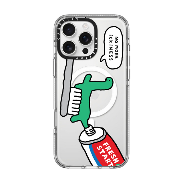 JOGUMAN x CASETiFY iPhone 16 Pro Max ケース クリア クリア ケース MagSafe対応 Fresh start, Brachio