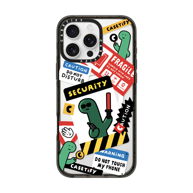 JOGUMAN x CASETiFY iPhone 16 Pro Max ケース ブラック インパクトケース MagSafe対応 Do not disturb