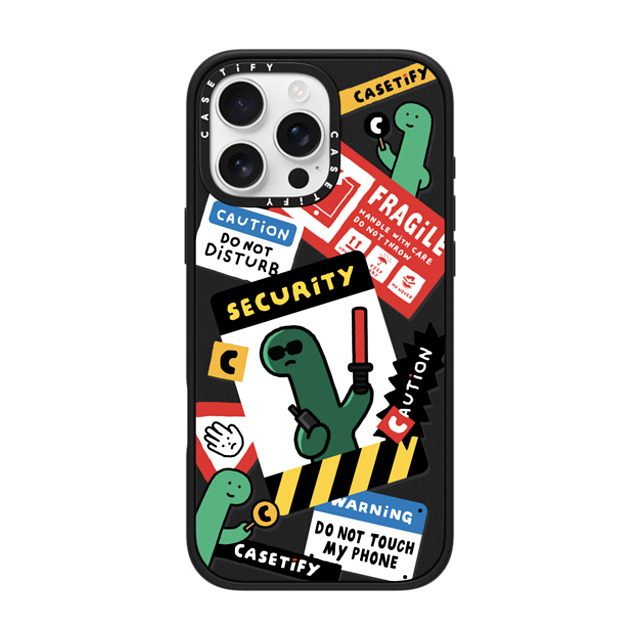 JOGUMAN x CASETiFY iPhone 16 Pro Max ケース マットブラック インパクトケース MagSafe対応 Do not disturb