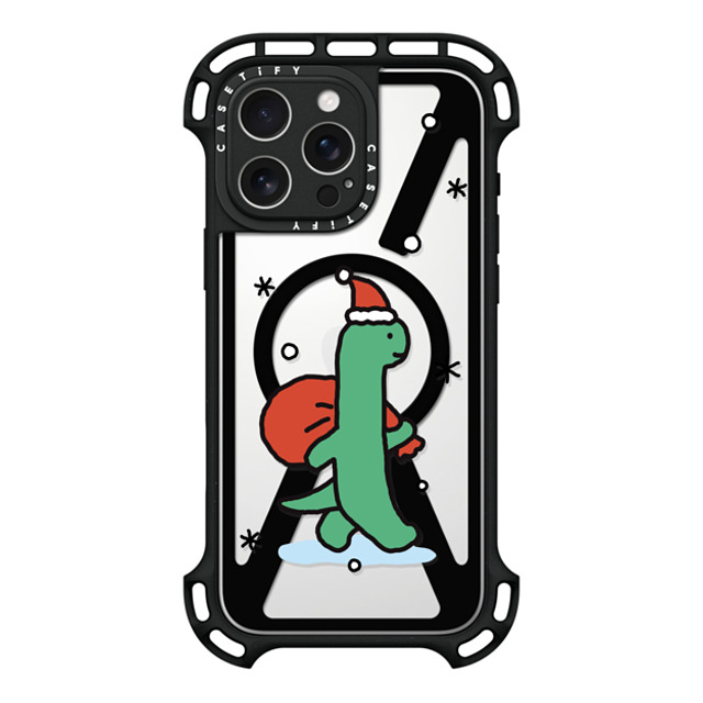 JOGUMAN x CASETiFY iPhone 16 Pro Max ケース ブラック ウルトラ バウンスケース MagSafe対応 Brachio becomes Santa