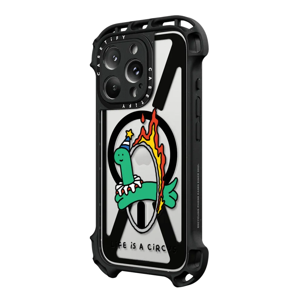 Ultra Bounce iPhone 16 Pro Max Case MagSafe Compatible - Life is a Circus Case