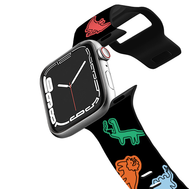 JOGUMAN x CASETiFY Apple Watch Band Series 7-9 (45mm) ブラック インパクト バンド Joguman Dinosaurs